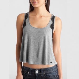 Guess lace crop tank